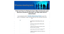 Desktop Screenshot of 50businessnetworkingtactics.com